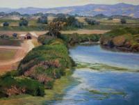 Landscapes - Pajaro River - Pastel